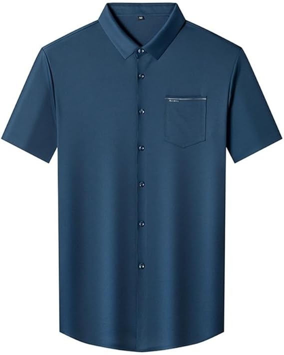Men's Shirts Short Sleeve Casual Shirts Button Down Shirt for Men Beach Summer Wedding Shirt