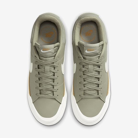 Nike Court Legacy Lift Women's Shoes (DM7590-300, Light Army/Flax/Dark Stucco/Sail)